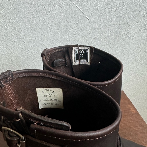 Frye Women’s Engineer Leather Moto Boot Size 8 - Picture 6 of 6